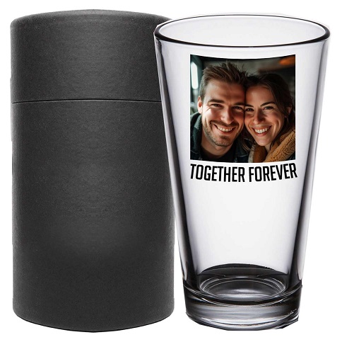 Pint Glass With A Picture