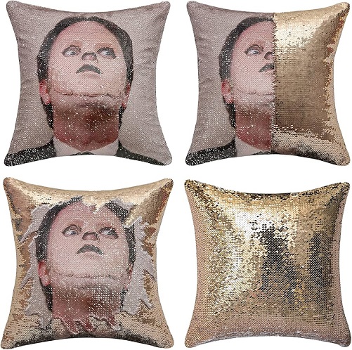 The Office Sequins Pillow Cover