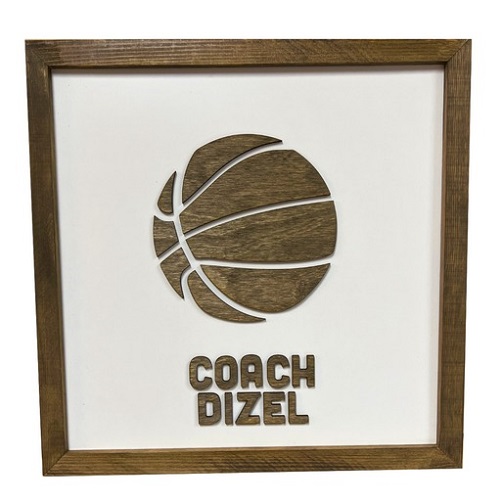 Coach's Appreciation Frame Sign