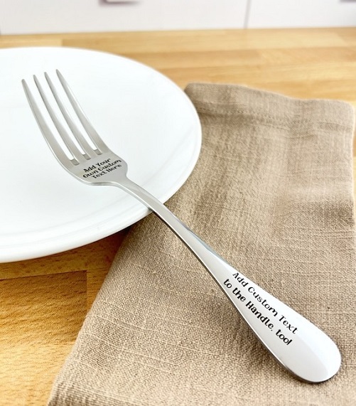 Custom Engraved Fork gift ideas for boyfriend's mom