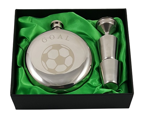 Football Flask Gift Set