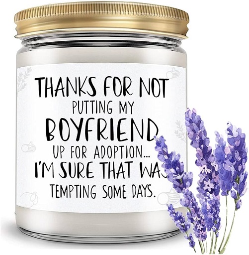 Funny Boyfriend's Mom Candle