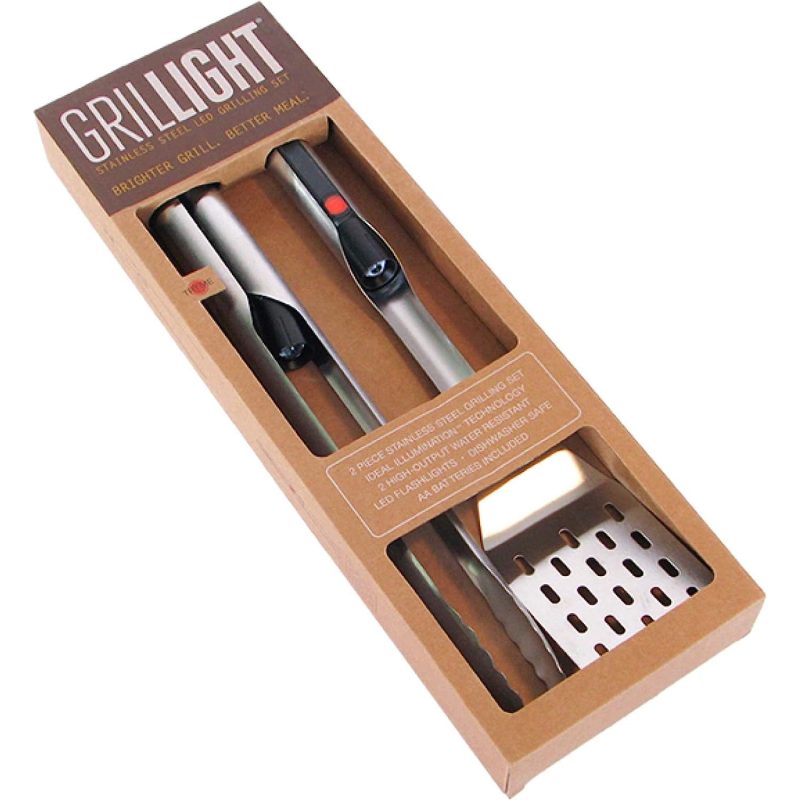 Grillight Gift Set LED Spatula and Tongs