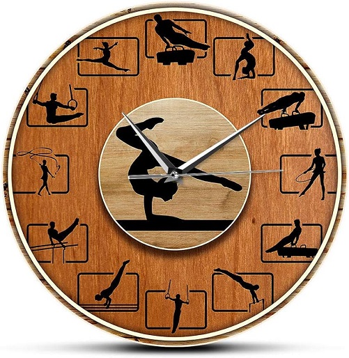 Gymnastics Wall Clock gifts for coaches