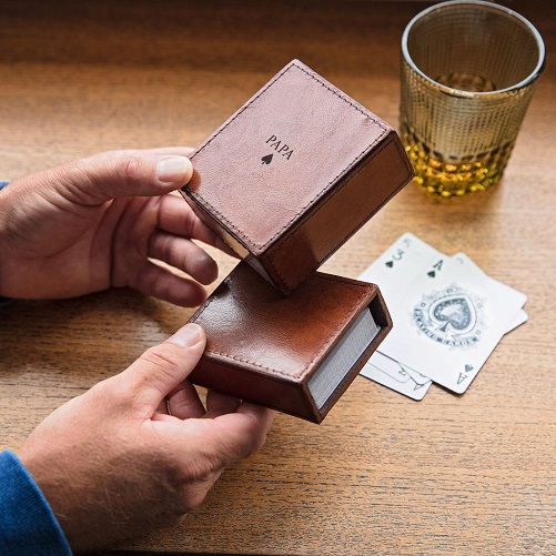 Leather Playing Cards Set gifts for board game lovers