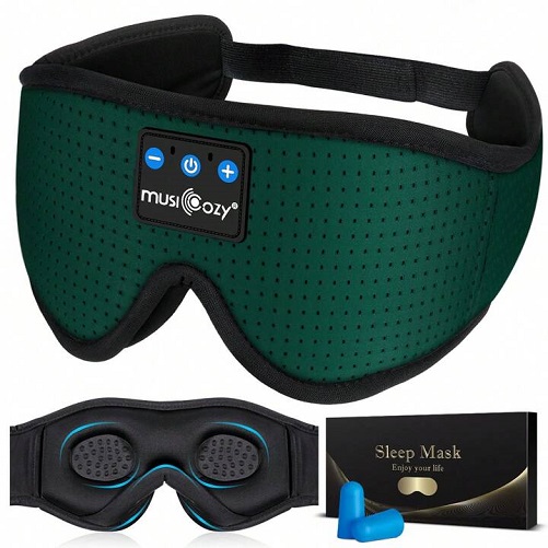 MUSICOZY Sleep Headphones Eye Mask