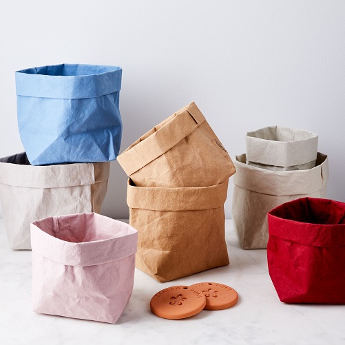 Uashamama Bread Bag and Terracotta Bread Warmer