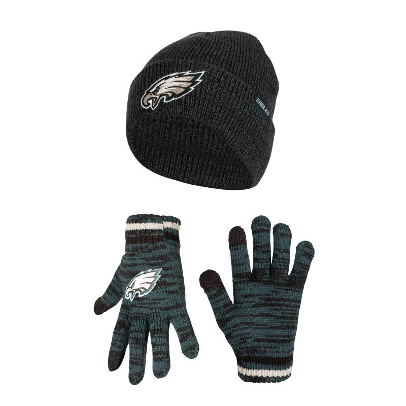 Ultra Game Store NFL Winter Beanie Hat With Gloves