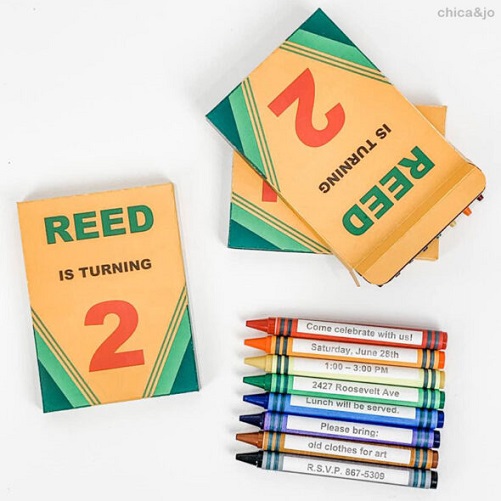 Personalized Crayon Print gift for daycare teacher